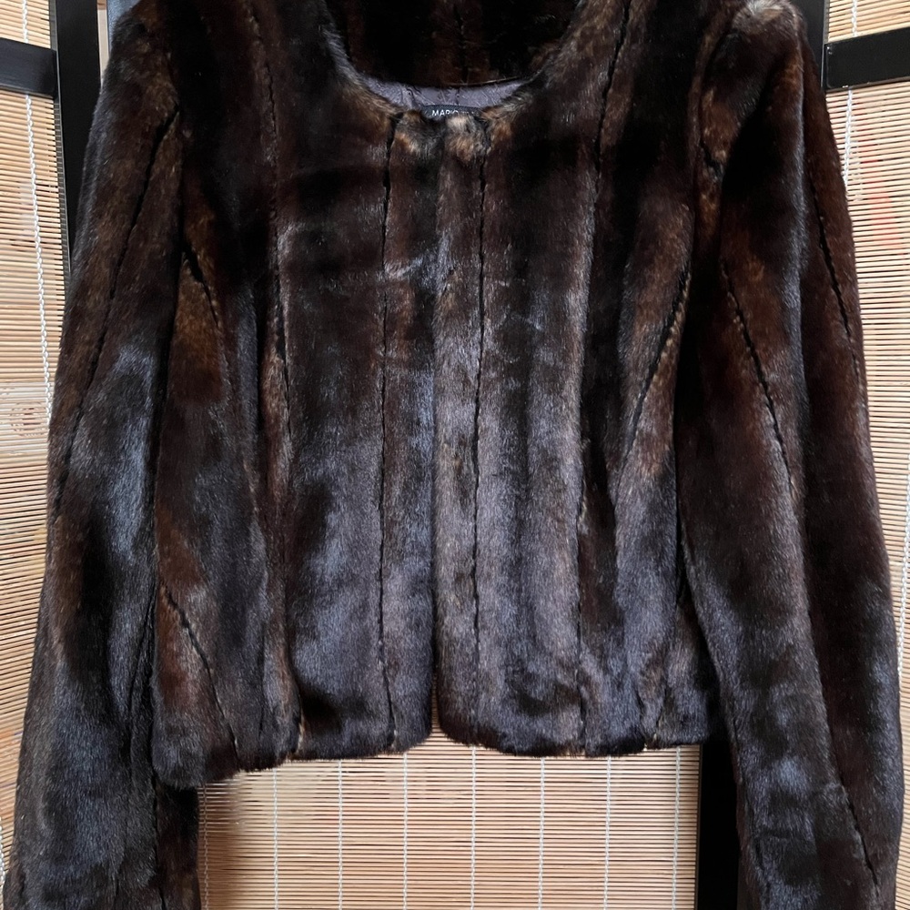 Mario Serrani Dark Brown Teddy Jacket